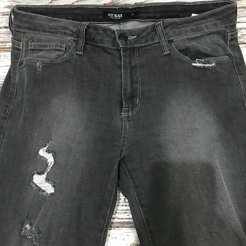 EUC Just Black Jeans Straight Jeans